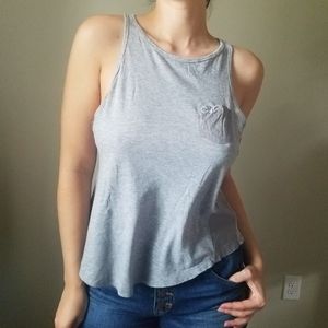 Grey Tank w/ Small Left Breast Pocket